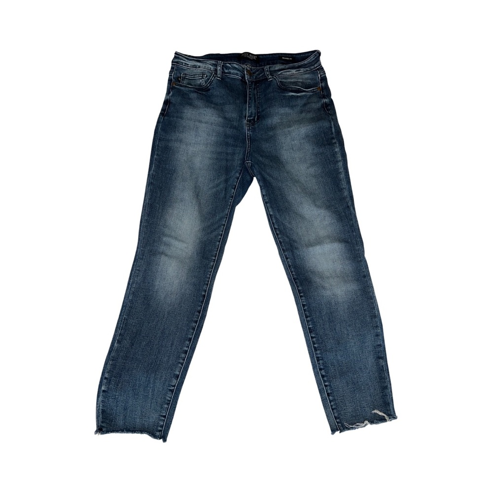 Judy Blue Raw Hem Straight Leg